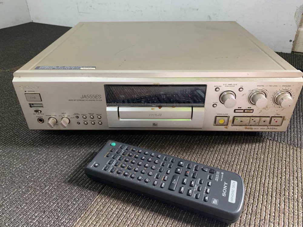 SONY JA555ES MDデッキ（買取品の一例）