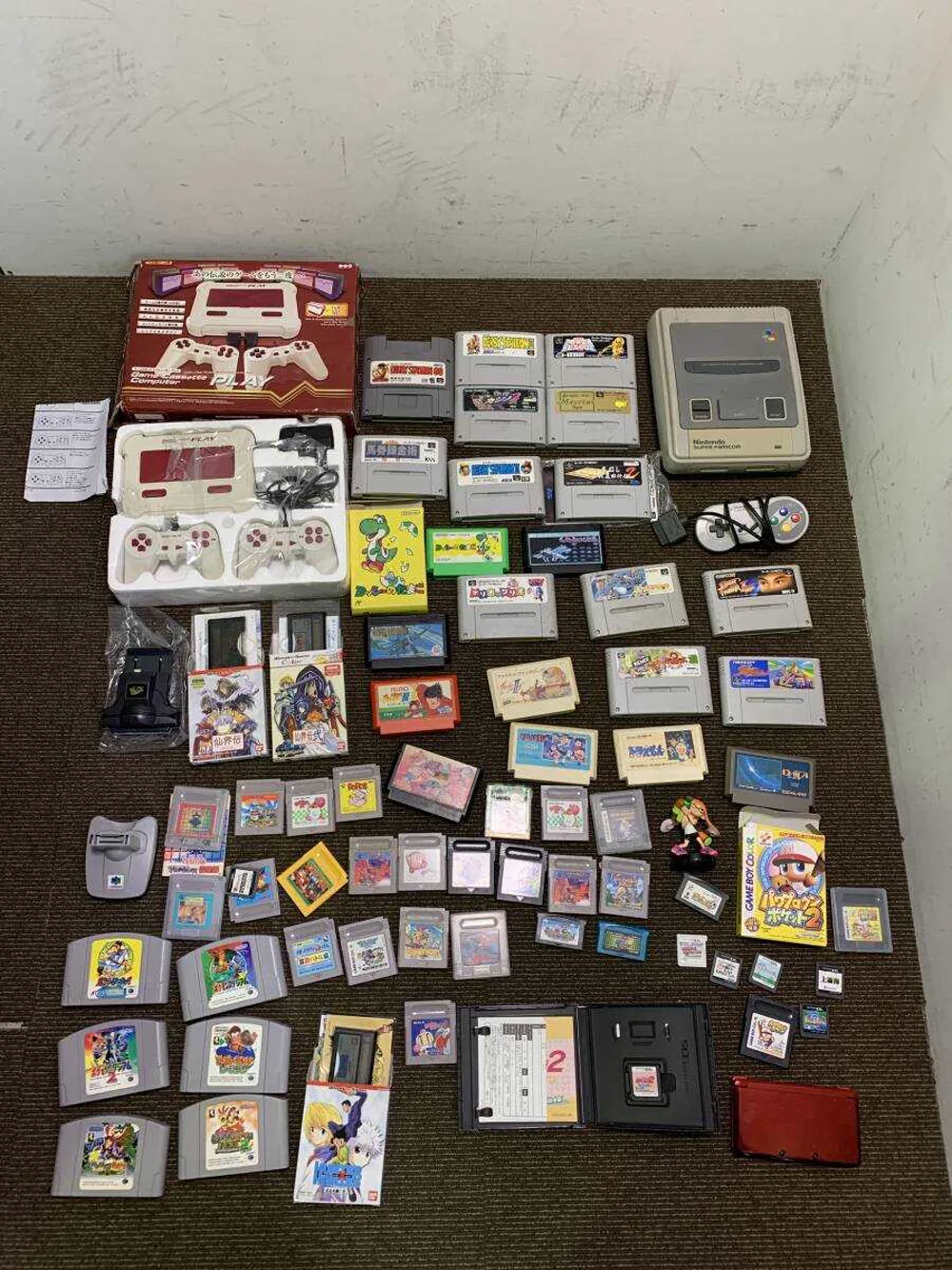 まとめて買取したレトロゲーム機・ソフト各種