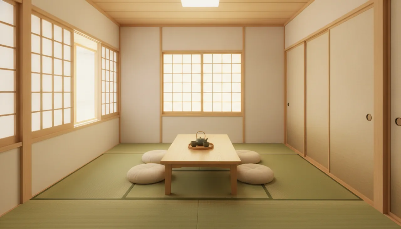 復旧後の和室（イメージ）